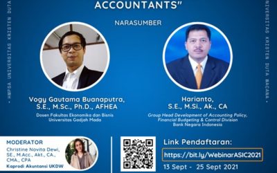 WEBINAR NASIONAL ASIC 2021 : “The Shifting Role of Accountants” akan Diadakan Besok Sabtu, 25 September 2021
