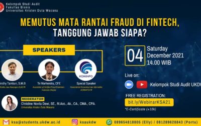 Webinar “Memutus Mata Rantai Fraud di Fintech, Tanggung Jawab Siapa?”