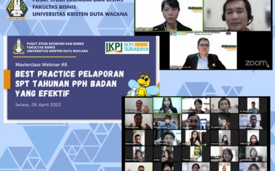 WEBINAR “BEST PRACTICE PELAPORAN SPT TAHUNAN PPH BADAN YANG EFEKTIF” DAN LAUNCHING BREVET PAJAK AB & C PSEB UKDW