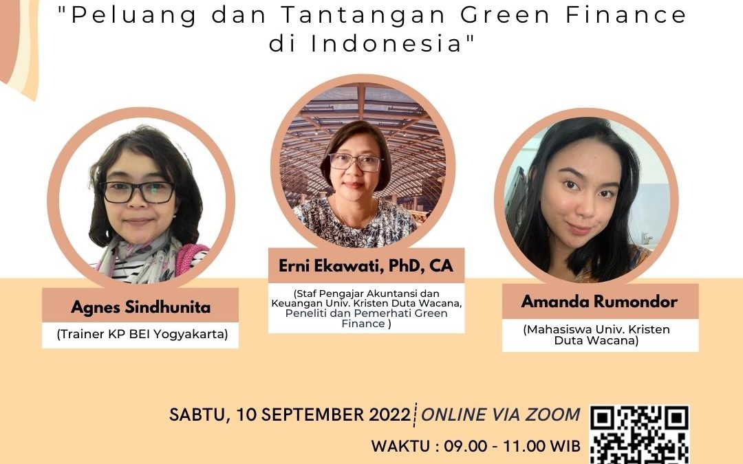 Webinar Nasional Green Finance – Kelompok Studi Keuangan dan Pasar Modal